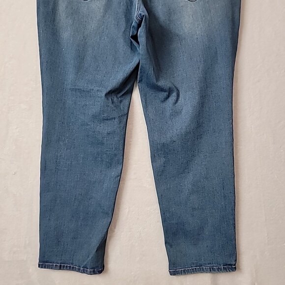 Terra & Sky TS Straight Leg Denim Jeans Womens Plus Size 22W Blue High Rise - Picture 9 of 16